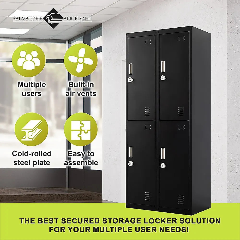 Four-Door Office Gym Shed Storage Locker - Image 9
