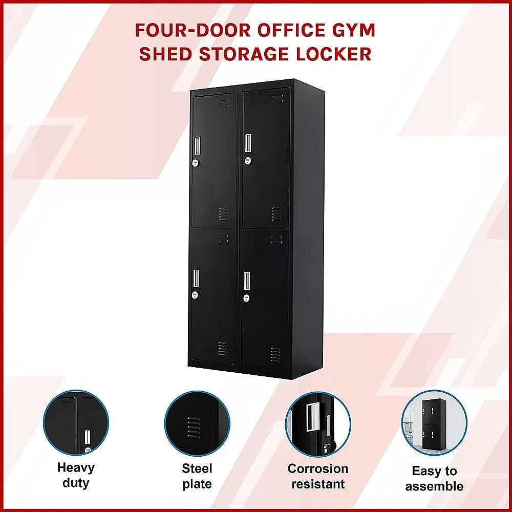 Four-Door Office Gym Shed Storage Locker - Image 3