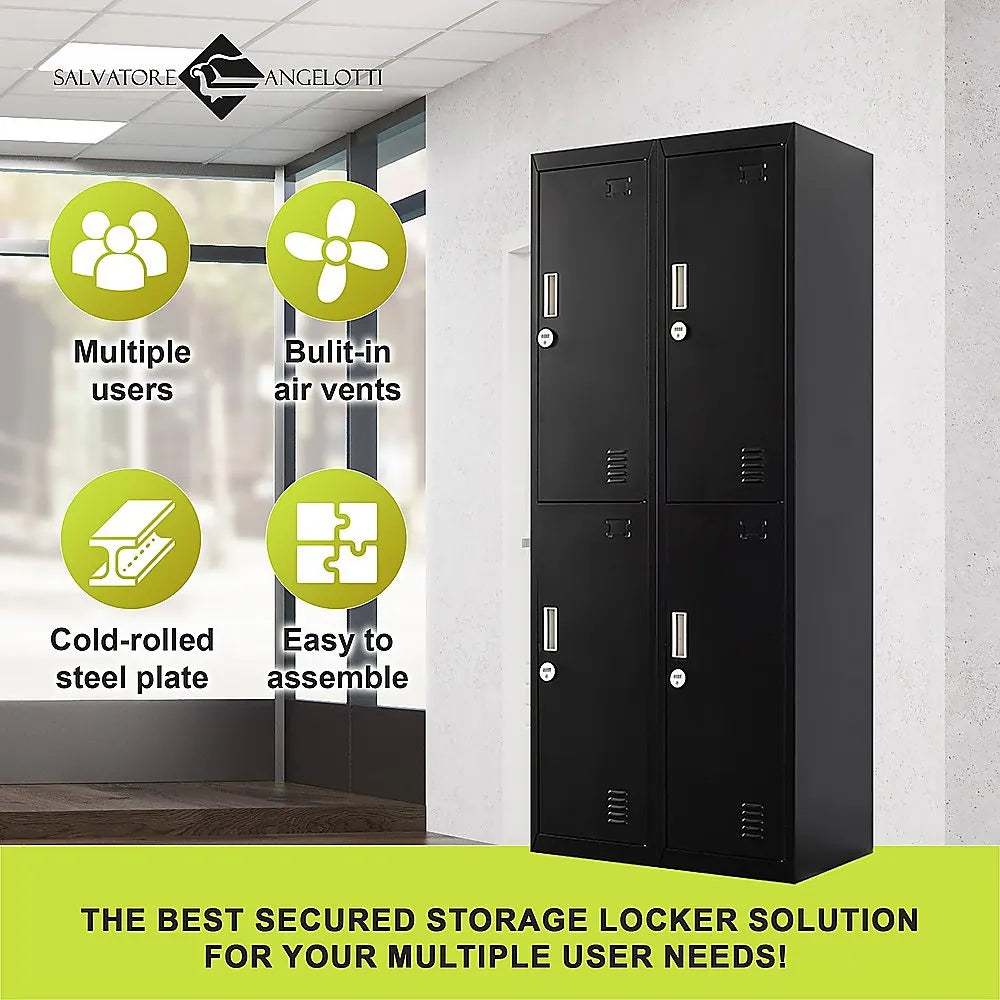 Four-Door Office Gym Shed Storage Locker - Image 5