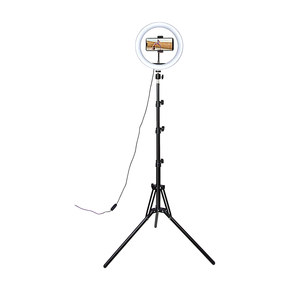10" LED Selfie Ring Light with 1.6M Tripod Stand Phone Holder Photo Live Makeup