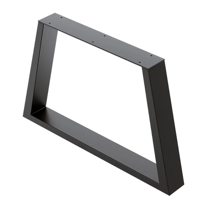 Trapezium-Shaped Table Bench Desk Legs Retro Industrial Design Fully Welded - Black - Image 4
