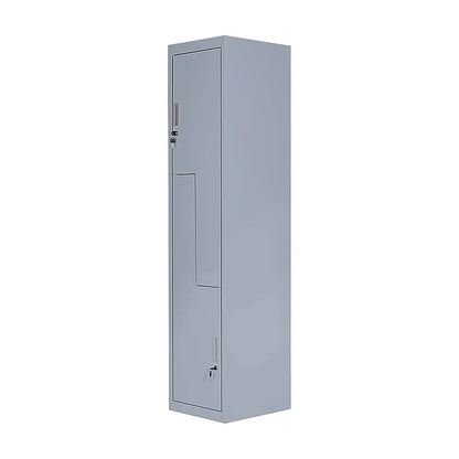 Grey Two-Door L-shaped Office Gym Shed Storage Lockers - Image 4
