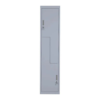 Grey Two-Door L-shaped Office Gym Shed Storage Lockers - Image 5