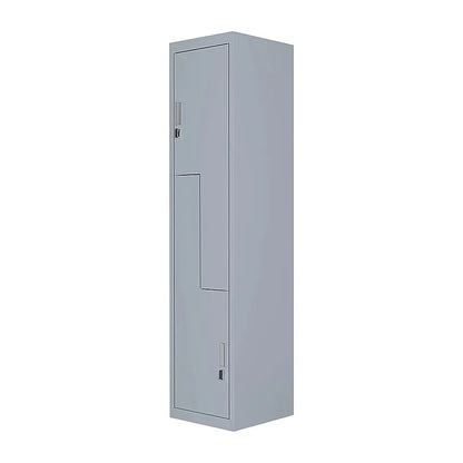 Grey Two-Door L-shaped Office Gym Shed Storage Lockers - Image 4
