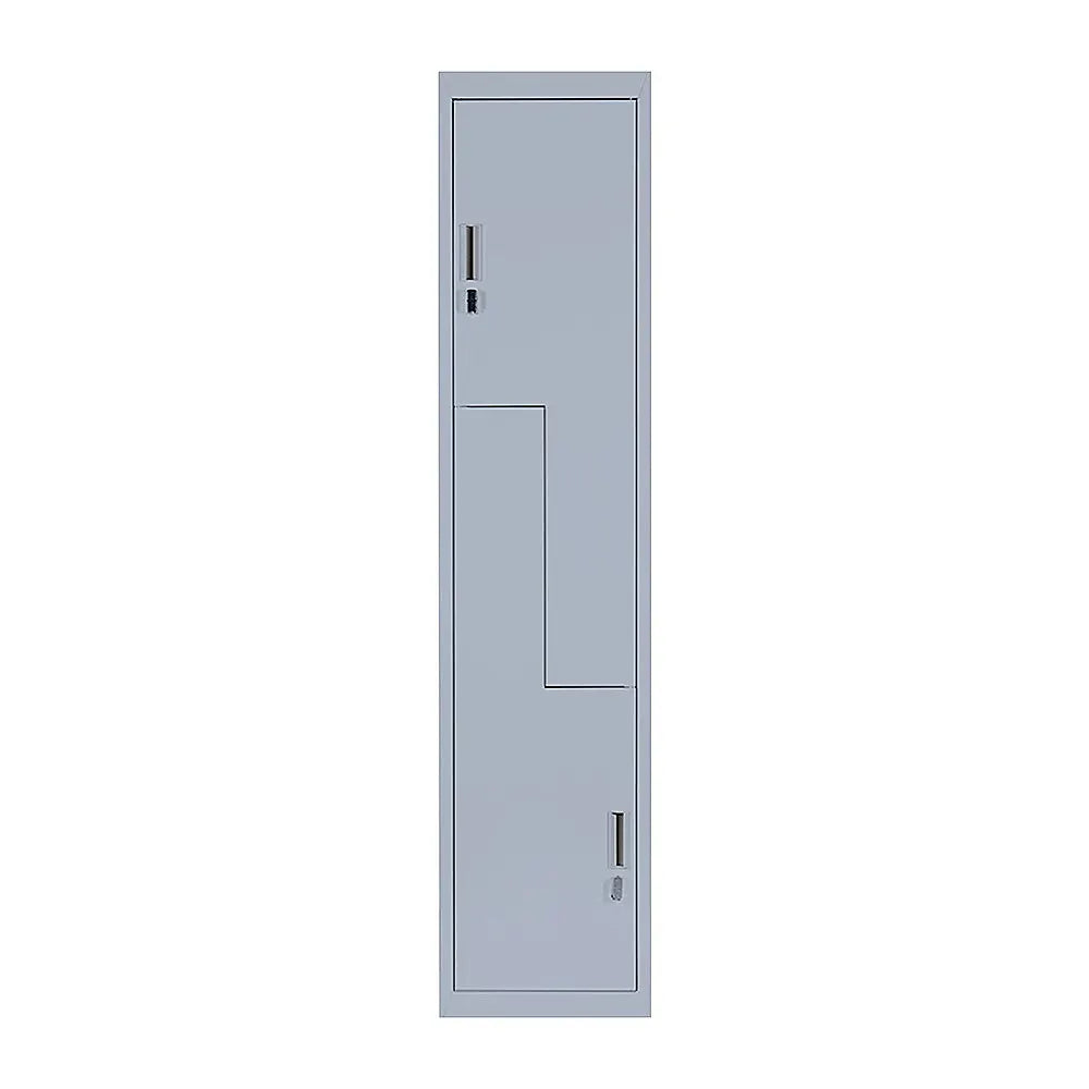 Grey Two-Door L-shaped Office Gym Shed Storage Lockers - Image 5