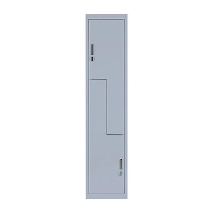 Grey Two-Door L-shaped Office Gym Shed Storage Lockers - Image 5