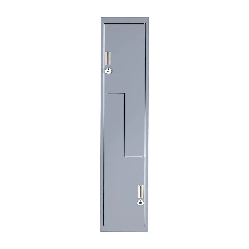 Grey Two-Door L-shaped Office Gym Shed Storage Lockers - Image 4