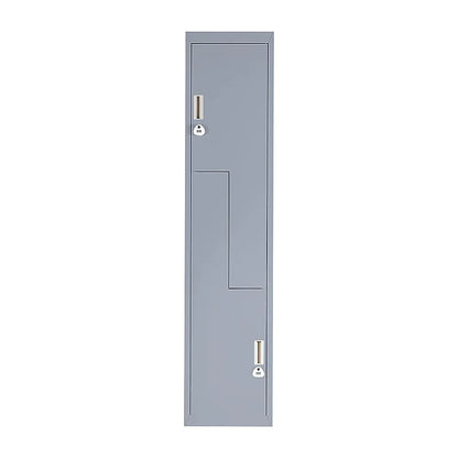 Grey Two-Door L-shaped Office Gym Shed Storage Lockers - Image 4