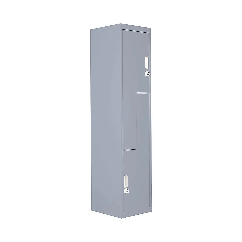 Grey Two-Door L-shaped Office Gym Shed Storage Lockers - Image 5