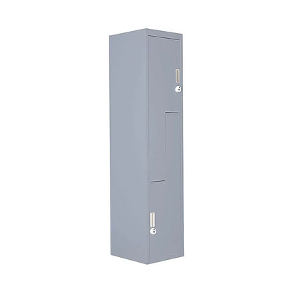 Grey Two-Door L-shaped Office Gym Shed Storage Lockers - Image 5