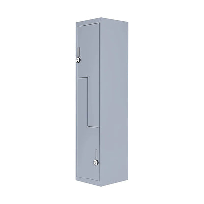 Grey Two-Door L-shaped Office Gym Shed Storage Lockers
