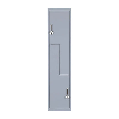 Grey Two-Door L-shaped Office Gym Shed Storage Lockers - Image 4