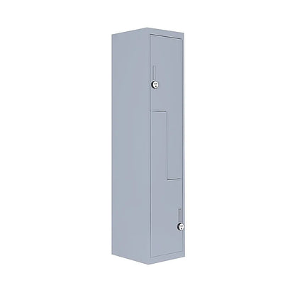 Grey Two-Door L-shaped Office Gym Shed Storage Lockers - Image 5