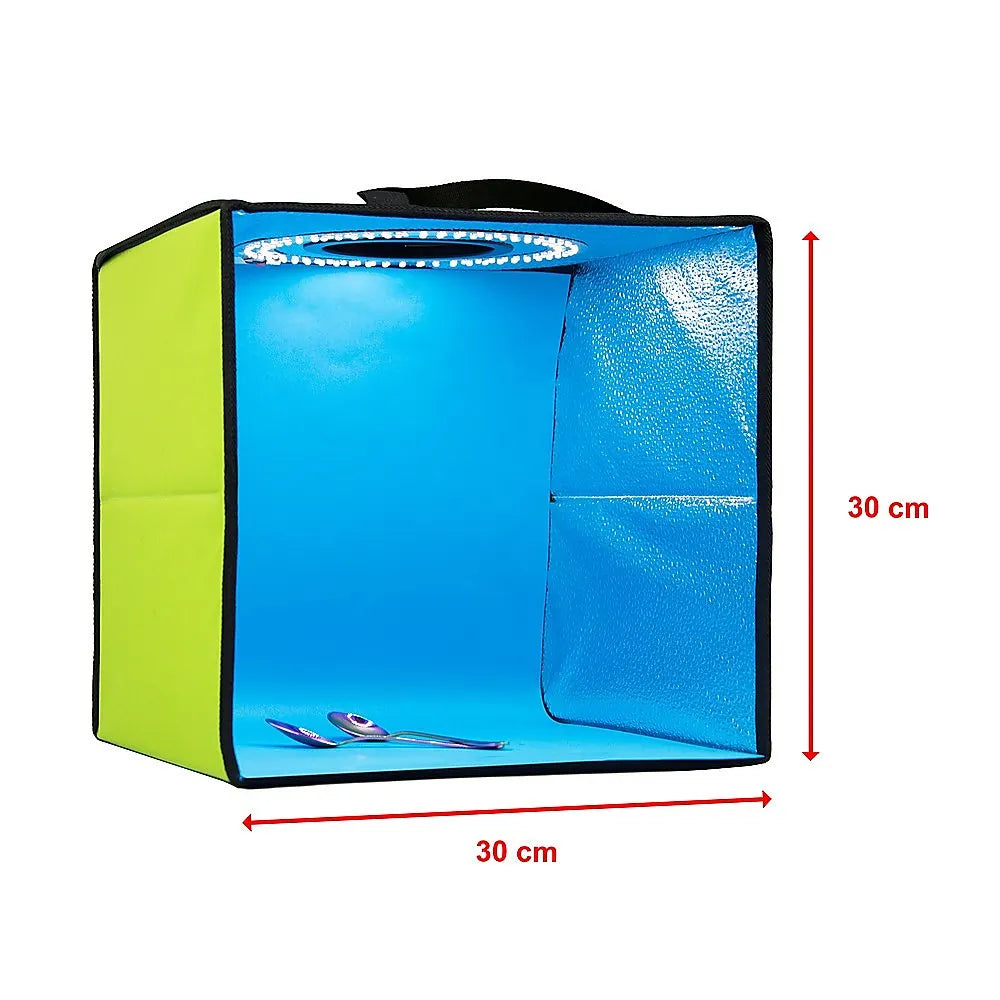 12'' LED Light Room Photo Studio Photography Lighting Tent Kit Backdrop Cube Box - Image 8