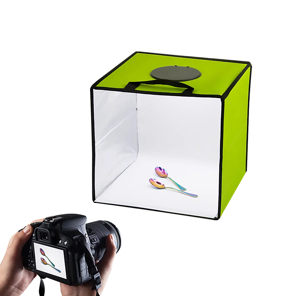 12'' LED Light Room Photo Studio Photography Lighting Tent Kit Backdrop Cube Box - Image 4