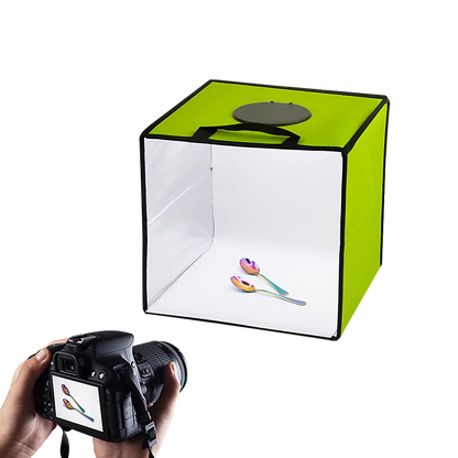 12'' LED Light Room Photo Studio Photography Lighting Tent Kit Backdrop Cube Box - Image 4
