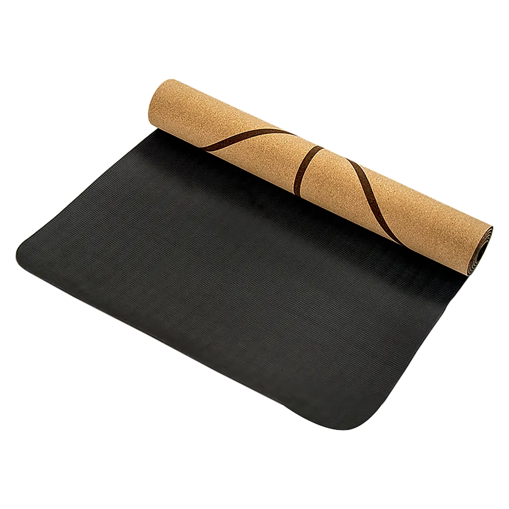 Natural Cork TPE Yoga Mat Sports Eco Friendly Exercise Fitness Gym Pilates - Image 4