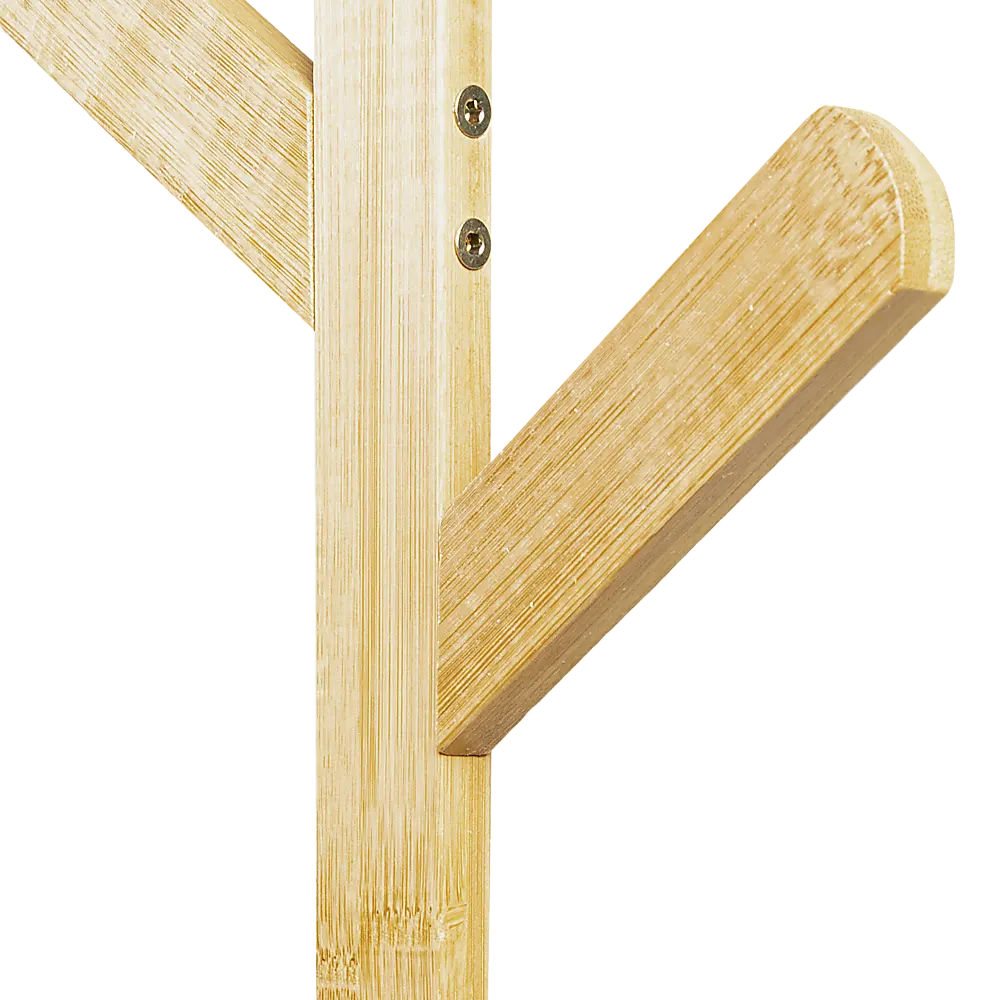 Clothes Coat Rack Garment Stand Shelf Wooden Tree Hanger Bag Hat Hook Holder - Image 9