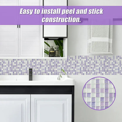 Tiles 3D Peel and Stick Wall Tile Crystal Mosaic 10 Sheets - Image 5