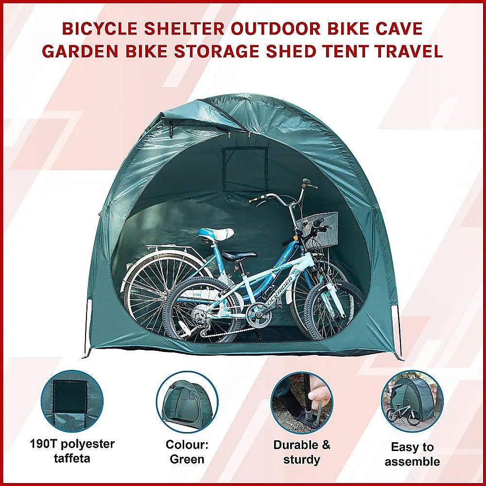 Bicycle Shelter Outdoor Bike Cave Garden Bike Storage Shed Tent Travel - Image 3
