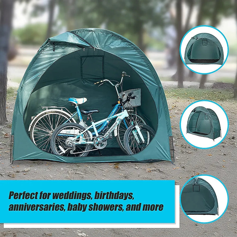 Bicycle Shelter Outdoor Bike Cave Garden Bike Storage Shed Tent Travel - Image 7