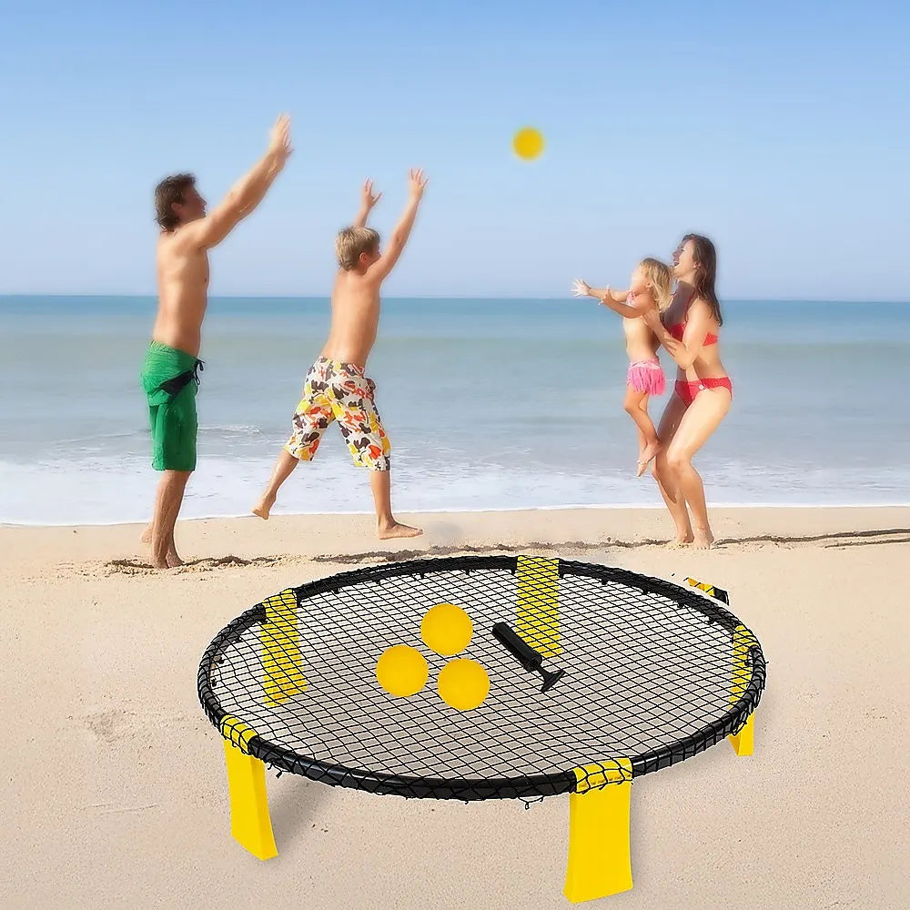 Mini Volleyball Set Outdoor Game Garden Beach Net Ball Kit Sport Toys - Image 2