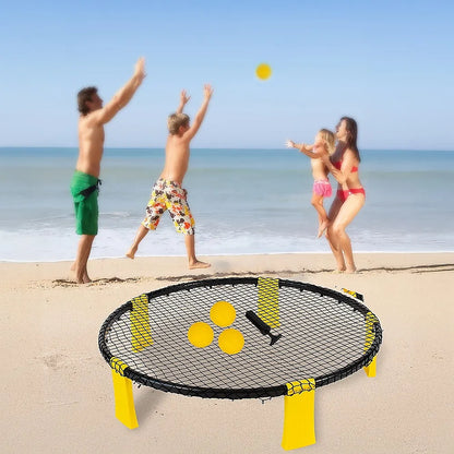 Mini Volleyball Set Outdoor Game Garden Beach Net Ball Kit Sport Toys - Image 2