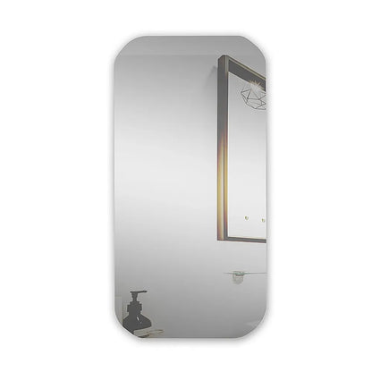 Rectangle Wall Hung Bathroom Mirror Shaving Cabinet Vanity Matte White - Image 5