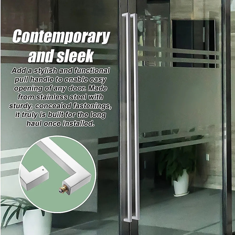 Entrance Door Pull Handle Brushed satin 800mm - Image 5