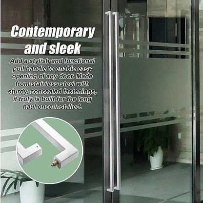 Entrance Door Pull Handle Brushed satin 800mm - Image 5