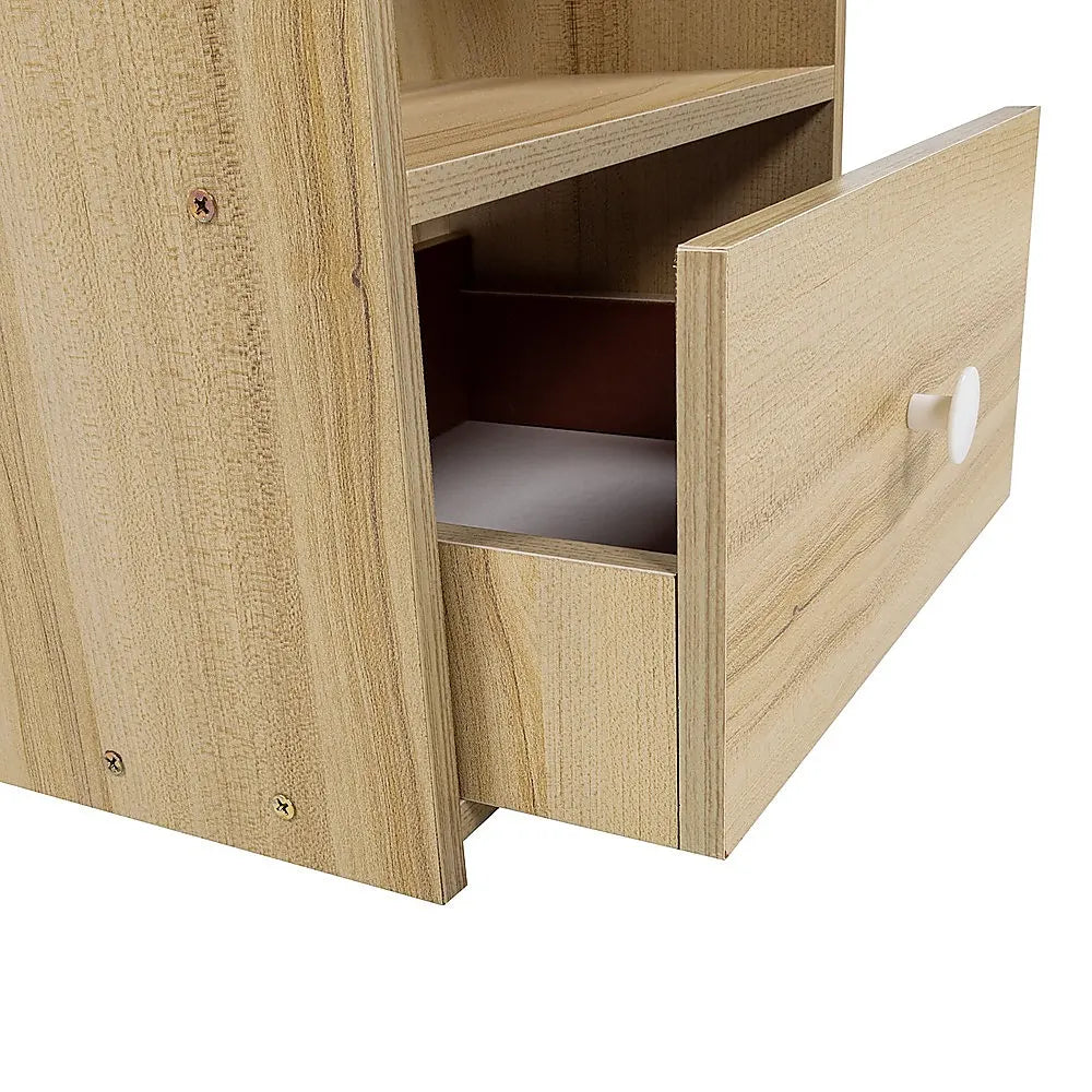 Bedside Tables Drawers Side Table Bedroom Furniture Nightstand Wood Unit - Image 3