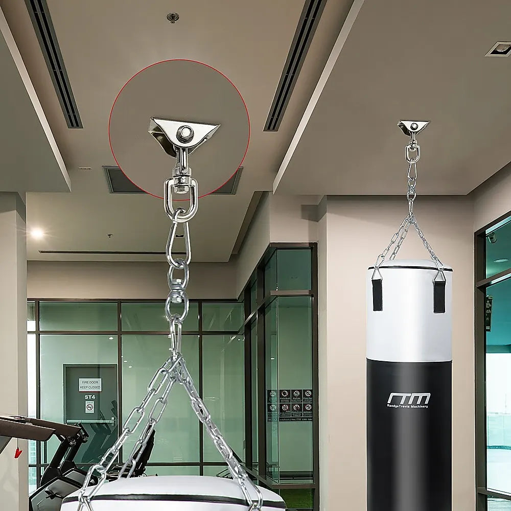360 Degree Swivel Swing Hanger with Stainless Steel Hook for Ceiling Heavy Duty Hanging Gym Equipment - Image 2