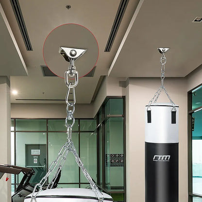 360 Degree Swivel Swing Hanger with Stainless Steel Hook for Ceiling Heavy Duty Hanging Gym Equipment - Image 2