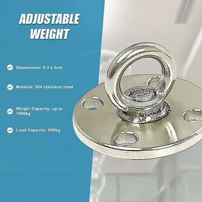 304 Stainless Steel Suspension Hook Wall Ceiling Mount Hanger Anchor Bracket - Image 9