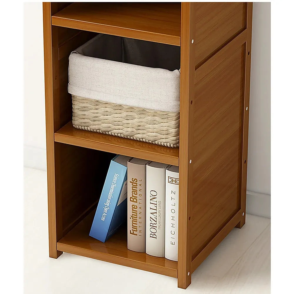 3 Piece Bamboo Adjustable Shelf Set – Bookcase Display Storage Rack Stand - Image 5