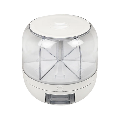 Rice Storage Cereal Dispenser Grain Container Rotating Dry Food Box