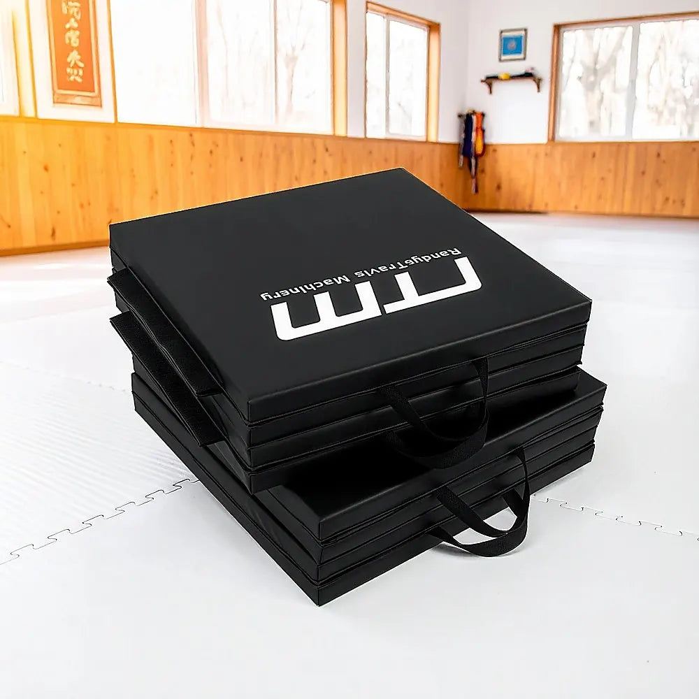 Folding Black Exercise Mat – Gymnastics, Martial Arts, Yoga, Karate & Judo Training - Image 8