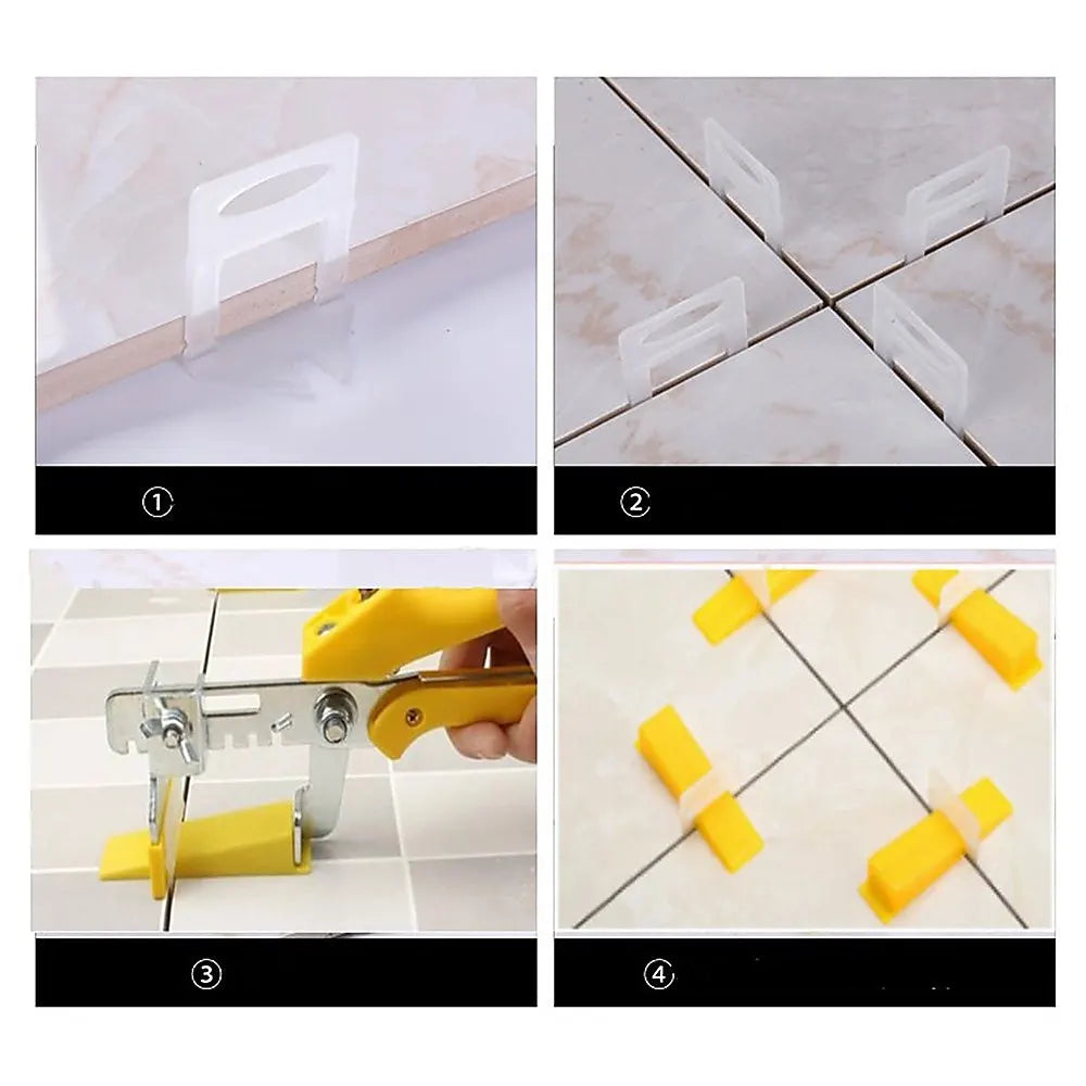 1000 Pack Tile Levelling System Clips Floor And Wall Tiling Spacers For Accurate Tile Alignment - Image 7
