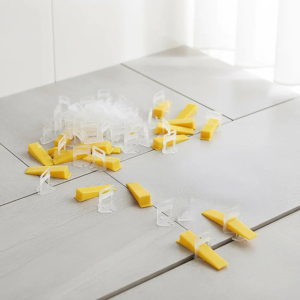 1000 Pack Tile Levelling System Clips Floor And Wall Tiling Spacers For Accurate Tile Alignment - Image 2