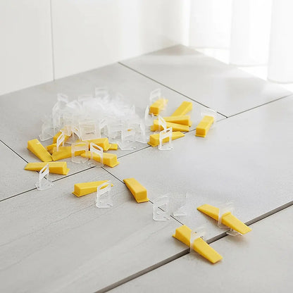 1000 Pack Tile Levelling System Clips Floor And Wall Tiling Spacers For Accurate Tile Alignment - Image 2