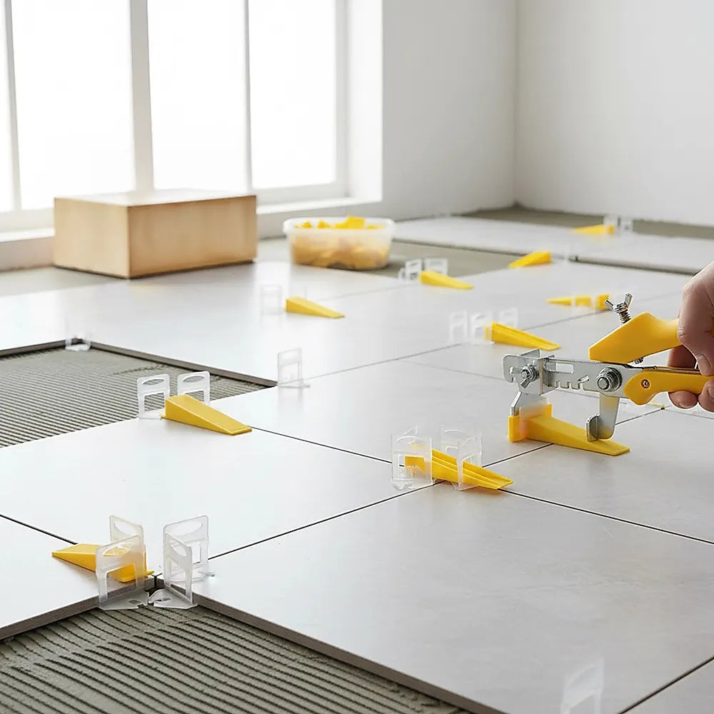 1000 Pack Tile Levelling System Clips Floor And Wall Tiling Spacers For Accurate Tile Alignment - Image 9