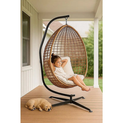 Hammock C Stand Solid Steel Construction for Hanging Air Porch Swing Chair - Image 2