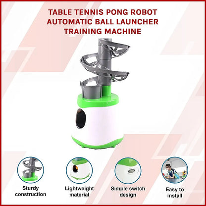 Table Tennis Pong Robot Automatic Ball Launcher Training Machine - Image 3
