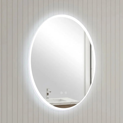 Oval Mirror LED Anti-Fog Illuminated Bathroom Living Room - Image 2