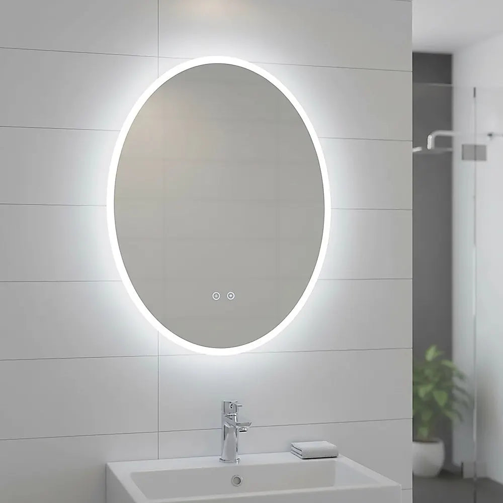 Oval Mirror LED Anti-Fog Illuminated Bathroom Living Room - Image 7