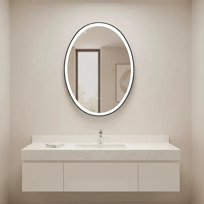 Oval Mirror LED Anti-Fog Illuminated Bathroom Living Room - Image 7