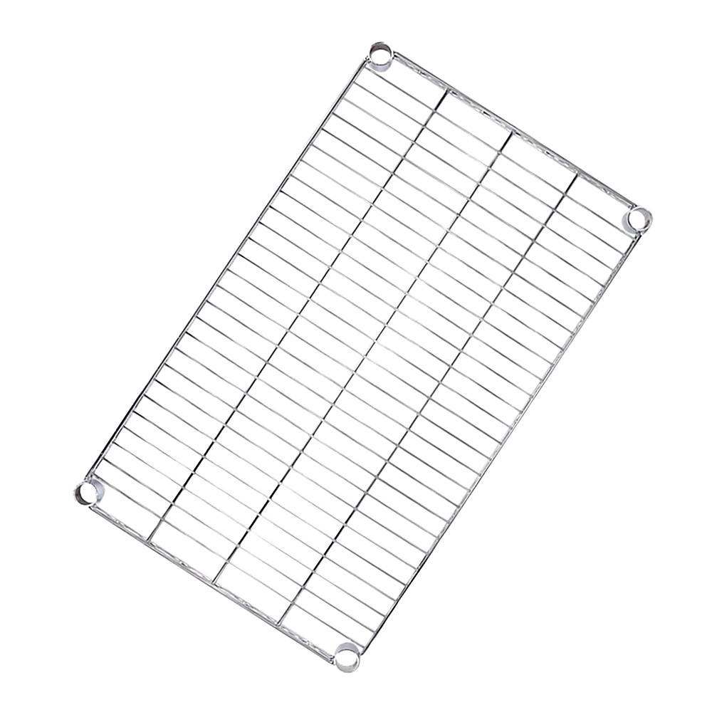 Modular Wire Storage 120x60cm Steel Shelving Chrome With Fixed Legs For Garage Warehouse Or Kitchen Organisation - Image 5