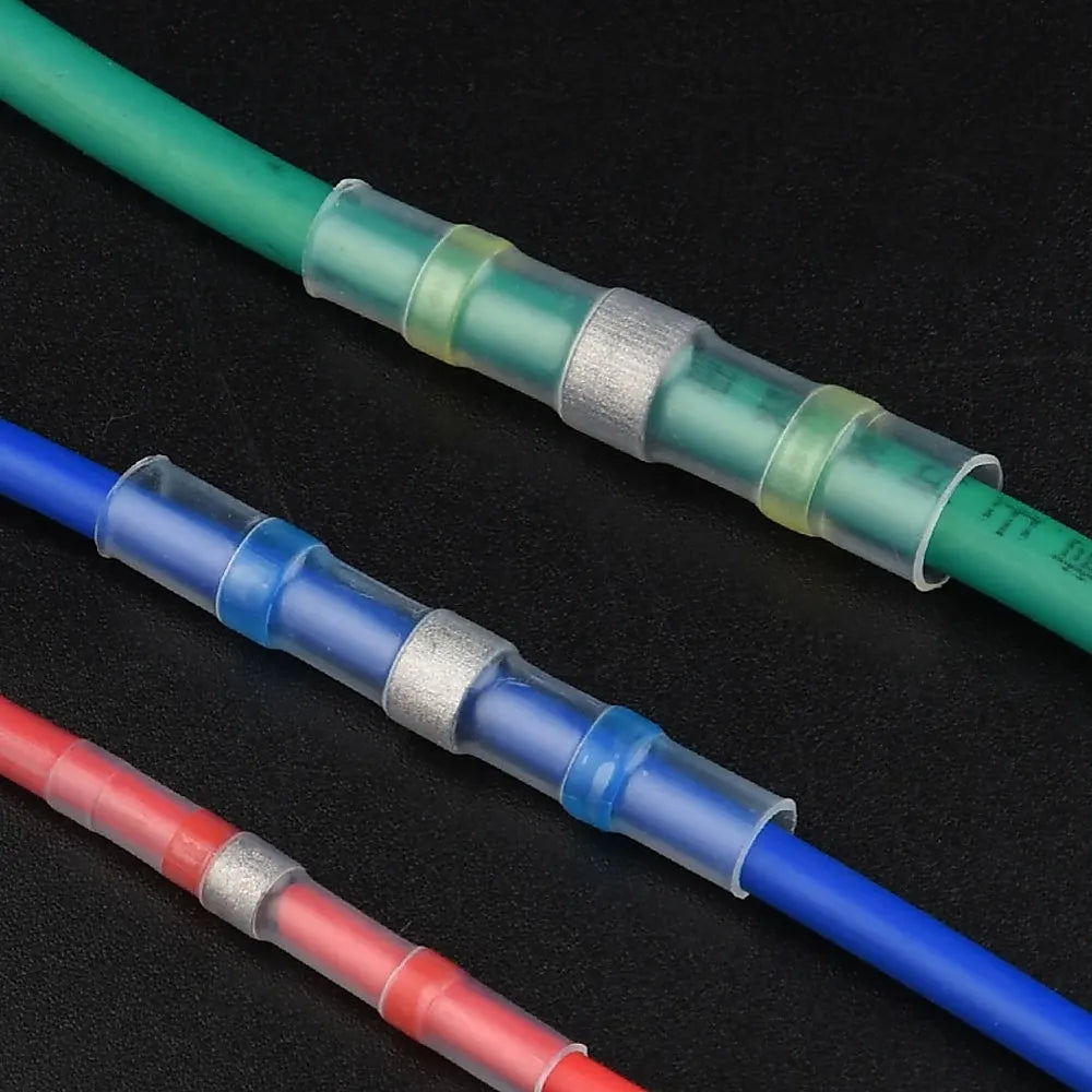 630pc Set Mixed Heat Shring Solder Seal Butt Wire Connectors Tubing Sleeving - Image 3