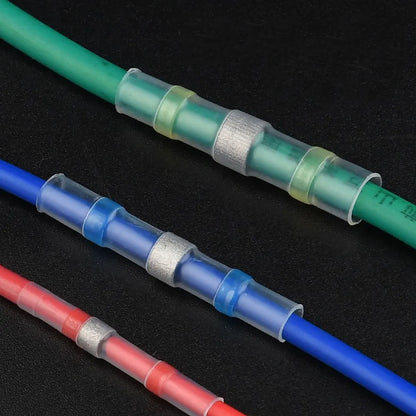 630pc Set Mixed Heat Shring Solder Seal Butt Wire Connectors Tubing Sleeving - Image 3