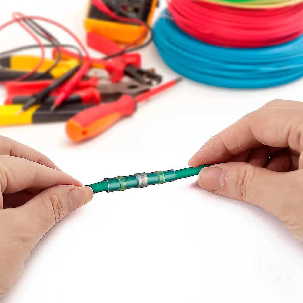 630pc Set Mixed Heat Shring Solder Seal Butt Wire Connectors Tubing Sleeving - Image 2